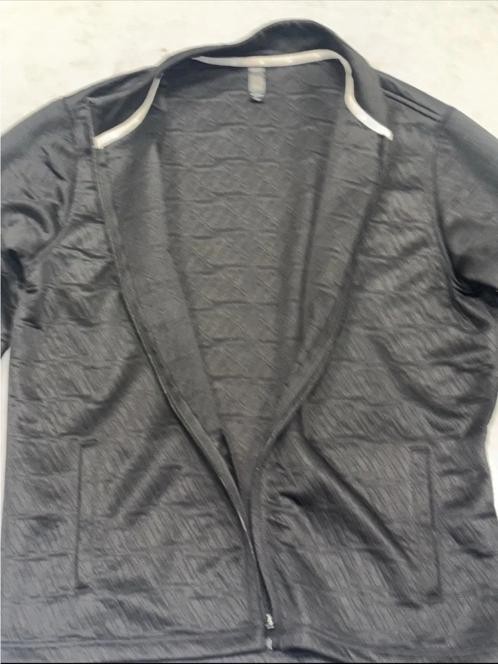Adidas Golf Full Zip Quilted Logo Jacket Mens Size .L Black Light Weigh NWOT